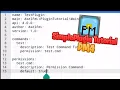 Simple PocketMine-MP Plugin Tutorial Command Tutorial
