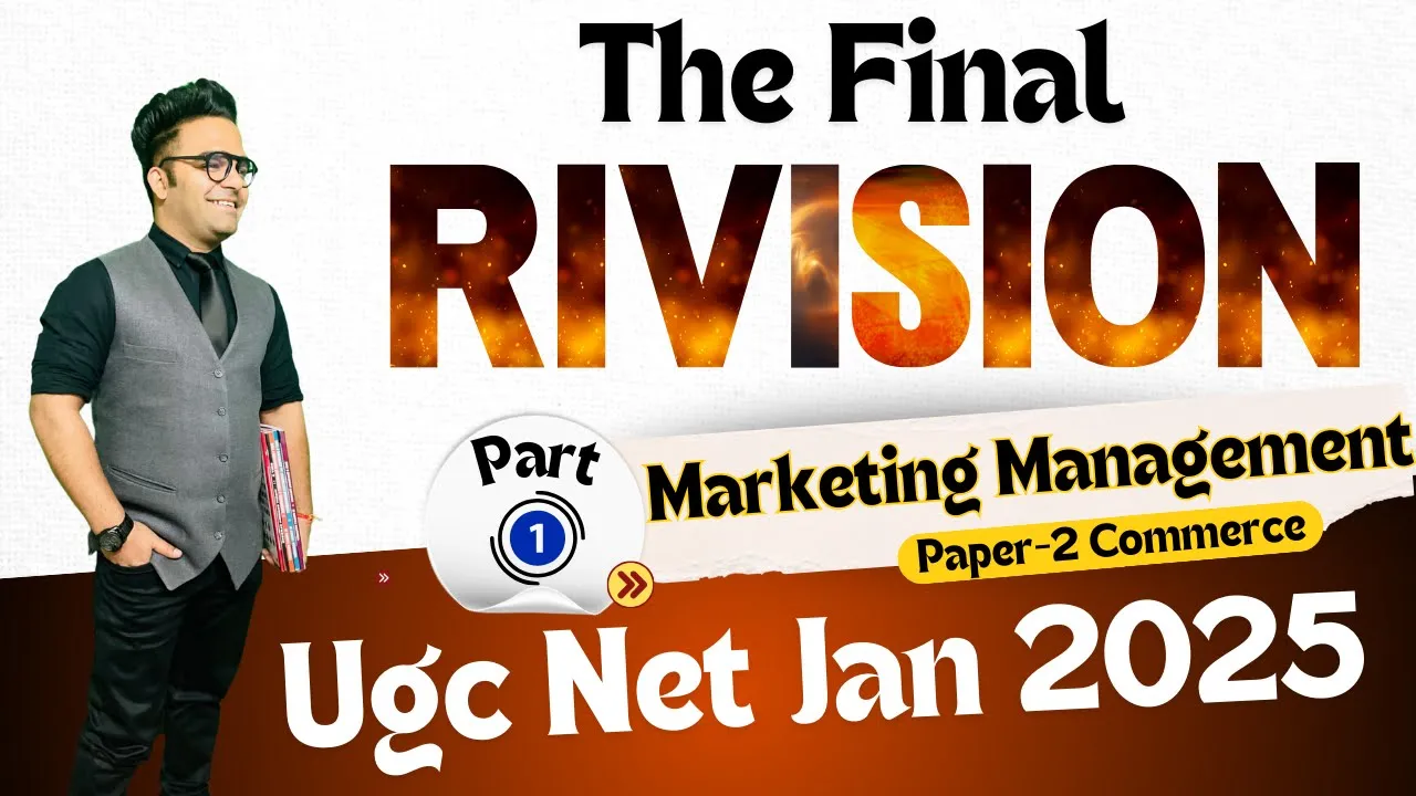 Complete Marketing Management Final Revision || Marketing Ugc Net Commerce