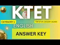 ktetcategory 1 english answer key