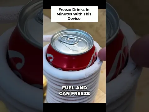 This Device FREEZES Drinks in MINUTES with a Tiny Flame! #shorts