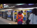 Taiwan Taipei MRT ride from Main Station to Shandao Temple 1X elevator 4X escalator