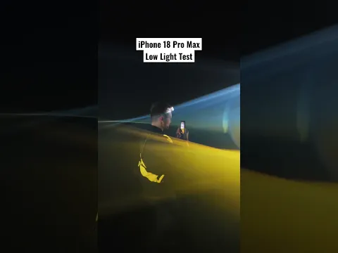 iPhone 18 Pro Max in Low Light