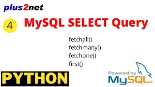 MySQL SELECT Query in Python using fetchall fetchmany fetchone first methods by SQLAlchemy