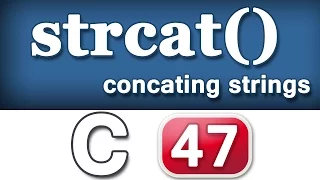 strcat String Concatenation Function in C Programming Language Tutorial