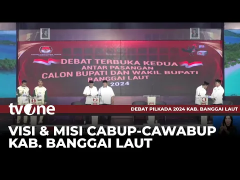 1 Paslon Absen, 3 Paslon Adu Visi & Program pada Debat Publik Kedua Pilkada Kab. Banggai Laut