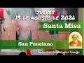 MISA DE HOY jueves 13 de Agosto del 2026 - Padre Arturo Cornejo