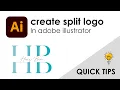 Create a split logo on Adobe Illustrator