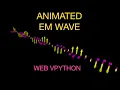 Animated Electromagnetic Wave in Web VPython