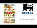 Food Lion Weekly Ad - 2026