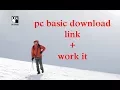 PC Basic download link how to it work