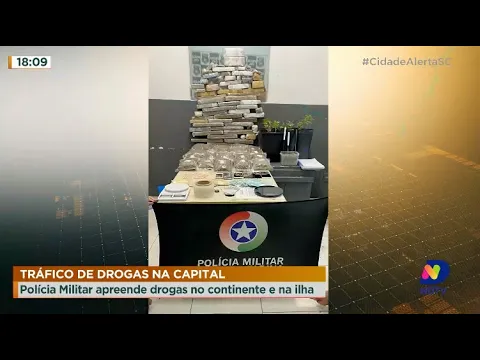 Tráfico de drogas em Florianópolis: Polícia Militar apreende drogas no continente e na ilha