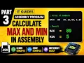 Calculate max and min in assembly