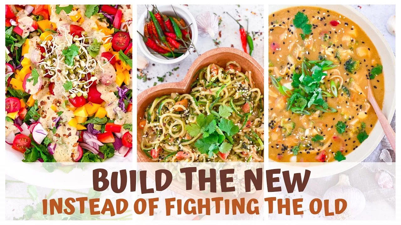 BUILD THE NEW INSTEAD OF FIGHTING THE OLD RAW FOOD VEGAN