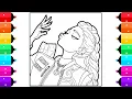 Color with me Rumi from K-Pop Demon Hunters Coloring Pages