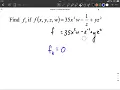 Partial Derivative Multiple Variables