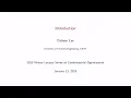 Winter Lecture Lecture 1 Introduction to Bipartite Matching