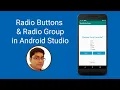 How to use Radio Buttons Radio Group in Android Studio