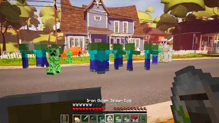 MINECRAFT dentro de HELLO NEIGHBOR
