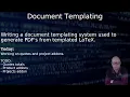 Document templating using Python Jinja and LaTeX