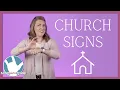 Church Signs in ASL American Sign Language Religious Signs