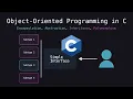 You can t do object-oriented programming in C