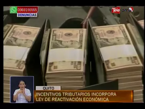 Incentivos tributarios incorpora ley de reactivación económica