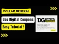 How to Use Digital Coupons at Dollar General