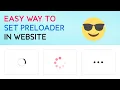 Easy to Set Preloader in Website Using HTML CSS and jQuery With Source Code