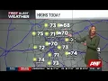 First Alert Forecast Warm weekend ahead with no rain in the next 7-10 days