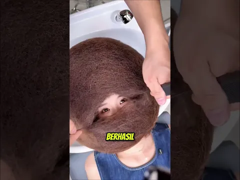 Cewek ini punya model rambut batu meteor🤣 #shortviral