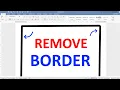 How To Remove Page Border In Word Microsoft