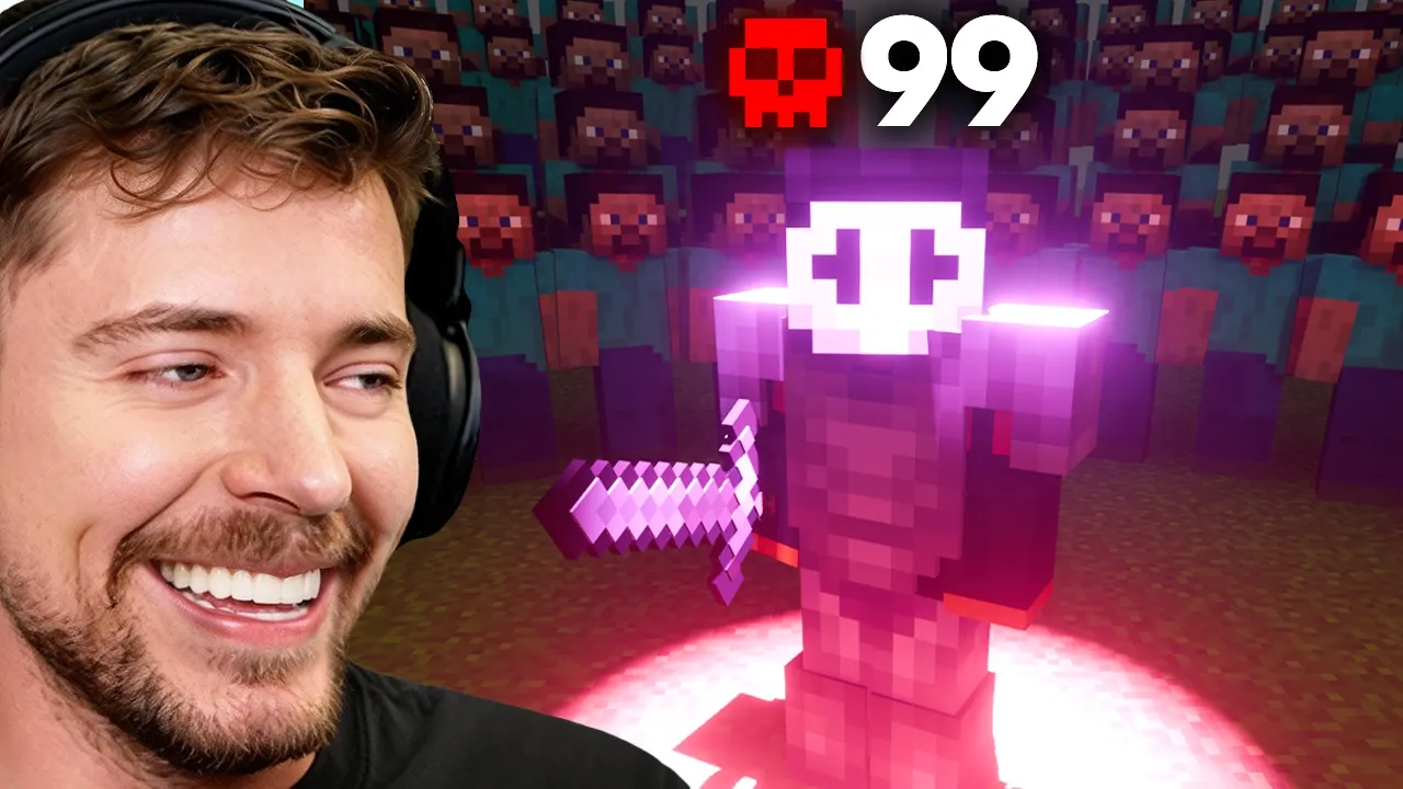 100 YouTubers Vs World’s Deadliest Player