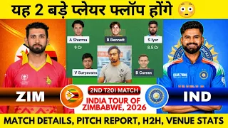 IND vs ZIM Dream11,IND vs ZIM 2ND T20 Dream11 Prediction, India vs Zimbabwe 2ND T20 Team