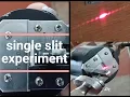 Single slit diffraction experiment Demonstration