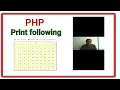 PHP program to print multiplication table inside table tag php course in hindi