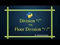 Floor Division Vs Simple Division Python By Dhiren Sir