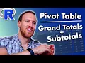 How to create a Pivot Table with SUBTOTALS and GRAND TOTALS in R RStudio