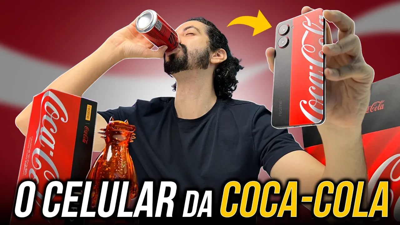 Tá aí um celular diferente! Conheça o Realme 10 Pro na versão oficial Coca-Cola