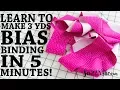 DIY Continuous Bias Binding - Super Fast Sewing Tutorial