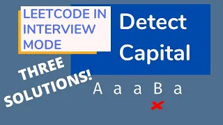 Detect Capital - LeetCode Interview Coding Challenge Java Brains