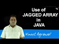 Jagged Array and how to use jagged array in JAVA Hindi Urdu
