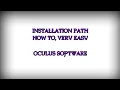 How to Install Oculus Software On A Different Drive 2020