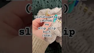 2 easy and important DECREASE stitches in knitting