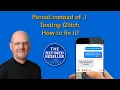 Cell Phone Text Dictation Issue Period instead of Punctuation How to Fix