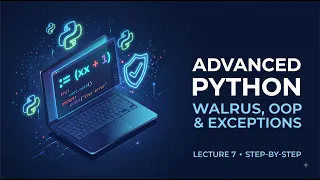 Advanced Python Concepts Walrus Operator OOP Exceptions Lecture 7