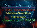 Naming Amine in Organic Chemistry IUPAC 2-bromo-N-methyl-butanamine