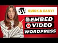 How To Embed Youtube In WordPress FAST Easy