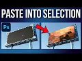 How to Paste an Image into a Selection in Photoshop Just 1 Click