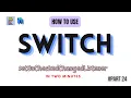 How to use the Switch in two minutes Kotlin Android studio beginner course part 24