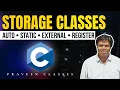 Storage Classes in C Programming auto static external register